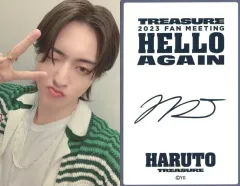 【中古】コレクションカード(男性) TREASURE/ハルト(HARUTO)/裏面印刷サイン入り/「2023 TREASURE FAN MEETING～HELLO AGAIN～ POPUP STORE ISETAN」POPUP STORE限定購入者特典フォトカ