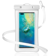 【数量限定】Androidに対応（ホワイト） 水泳など適用 海水浴 お風呂 水中撮影 防水カバー 7インチ以下全機種対応 Proに対応 Mate20 Pro Pro Mate30 P30 P40 Huawei S9 S10 galaxy Samsung SE