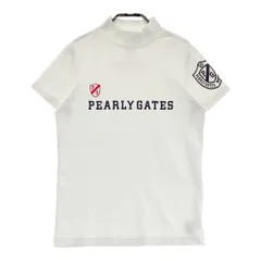 サイズ：0 PEARLY GATES パーリーゲイツ  ハイネック 半袖Tシャツ  ホワイト系 [240101512159] ゴルフウェア レディース ストスト