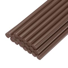 新品 uxcell グルースティック グルースティック ホットメルトグルーガ ンスティック 7mm× 200mmホットグルーガ ンに最適 DIYクラフトプロジェクトやシーリングに最適 茶色 20本入り DIY手芸 接着 修理用