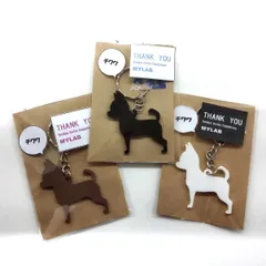 チワワ🐾シルエットキーホルダー💗