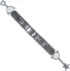 【中古】アクセサリー(非金属)(男性) EXILE THE SECOND 刺繍ブレスレット(グレー) 「居酒屋えぐざいるPARK 2017」