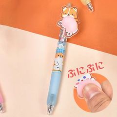 【新品】お尻プニプニゲルペン A 犬 1本 ハイハイ 可愛い 韓国文具 韓国雑貨 お尻 おしり 面白い 子供 文具 ボールペン ペン 0.5mm