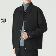 Muji Labo 太番手リネンドローストリングジャケット L 黒 - メルカリ