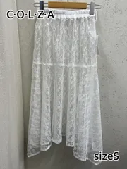 【新品タグ付き】 か72　C・O・L・Z・A/コルザ　レイヤードラップスカート　sizeS　白/ホワイト　レース　美品　お得　匿名配送