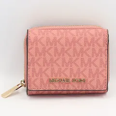 新品同様 マイケルコース ピンク 折り財布 OGH 2000000