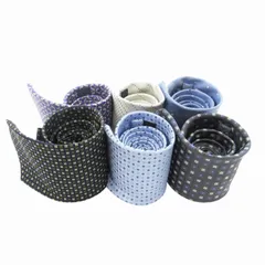 ダンヒル dunhill ダックス 含む ネクタイ6本セット カジュアル ビジネス 総柄 ドット レジメンタルストライプ 絹 シルク グレー 紺 ネイビー 紫 パープル グレー 水色 ライトブルー /GV ■GY27