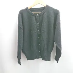 ◇ Θ alma design 長袖 カーディガン サイズ L ブラック レディース E  【1502030042436】