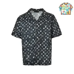 【今日WTO】Louis Vuitton 2024SS オールオーバーモノグラム シルクセット ショートシャツ-YL92