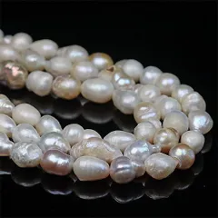  〔E1-97〕約7-9mm バロック淡水パール 真珠 連材　【ランダム発送】