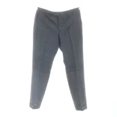 【中古】ジェルマーノ GERMANO BEAMS F別注 ウールポリエステル ドレススラックスパンツ グレーxブラック【サイズ50】【メンズ】