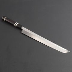 先丸柳刃包丁 刺身包丁 9寸（刃渡り270mm）普通表面仕上げ 本刃付け 八角柄（購入時選択可能）