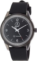 [シチズン Q&Q] 腕時計 アナログ スマイルソーラー 防水 ウレタンベルト RP10-002 メンズ ブラック