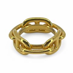Hermes エルメス シェーヌダンクル スカーフリング ゴールド