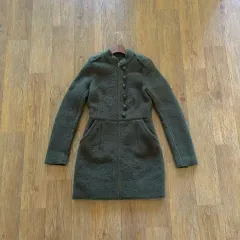 DIESEL(ディーゼル) 正規品 レディース XS カジュアル ジップアップ ウールコート ミリタリー