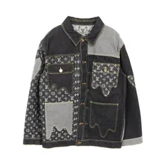 リーバイス　デニムGジャン ヴィトンモノグラムカスタムデザイン　ヴィンテージ　L Levi's 古着 ~90年代 リーバイス 総柄 カスタム デニム