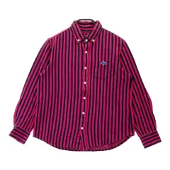 サイズ：4 PEARLY GATES パーリーゲイツ  長袖シャツ ボタンダウン ストライプ柄 ピンク系 [240101250265] ゴルフウェア メンズ ストスト