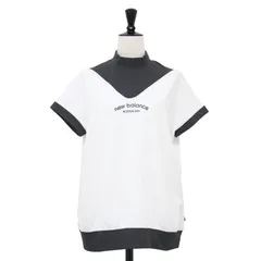 NEW BALANCE ニューバランス ホワイト 白 サイズ:0(S) | 25春夏 フレンチスリーブ モックネック プルオーバー | golf カットソー バイカラー 吸汗速乾 ストレッチ ロゴ | トップス Tシャツ【レディース】【中古】のサムネイル