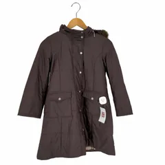 バーバリーロンドン BURBERRY LONDON 裏地ノヴァチェック 中綿ファーフーディジャケット レディース 表記無 のサムネイル