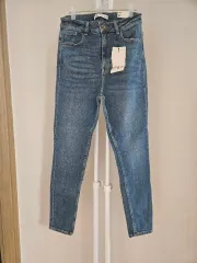 新品 レディース ZARA(ザラ) ハイウエスト スキニー 40 ドットム生地