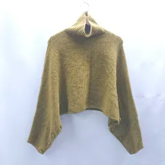 ◇ ⊇ ZARA ザラ ハイネック 長袖 ニット サイズS イエロー系 レディース E  【1502180057946】