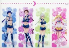 【中古】ブックカバー・栞 04.集合 4連クリアしおり 「劇場版 美少女戦士セーラームーンCosmos×HANA・BIYORI ～咲き誇る花と戦士たち～」