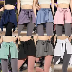 在庫処分中 【8色展開】ヨガウエア ヒップスカーフ ダンス ヒップカバー スカート スポーツウェア レディース フィットネス 軽量 ストレッチ 吸汗速乾 フレア 体型カバー 重ね着 ファッション かわいい