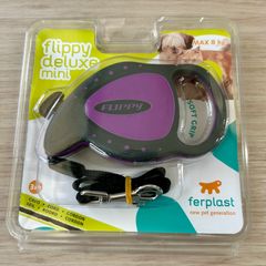 ファープラスト　フリッピー　デラックス ミニ　伸縮リード　コードタイプ　パープル　3ｍ 　適応体重8Kgまで　小型犬用