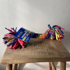 犬用おもちゃ　万華鏡ロープ・ラージ---PETSPORT Kaleidoscope Rope 2-Knot - Large 15"　中型犬・大型犬向け　アメリカ直輸入新品