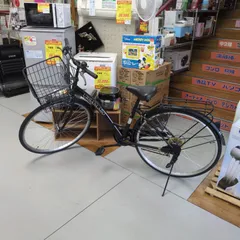 27インチ　シルバー シティサイクル 前面バスケット付き 楽天市場】通学通勤にもってこい約27インチ シティーサイクル21