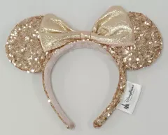 【中古】アクセサリー(非金属) ミニーマウス(スパンコール/ピンクゴールド) カチューシャ 「ディズニー」 ディズニー・パークス限定