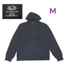 フルーツオブザルーム古着パーカー無地スウェットMブラック