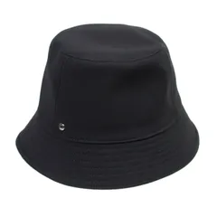 【未使用】エルメス 黒 ハット カルヴィ シーシェル 58 9746565-02.jpg