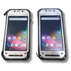 TOUGHPAD FZ-N1CKLAAZJ 【最終】ジャンク5台セット Panasonic 業務用4.7インチタブレット 強力バーコードリーダー 大音量スピーカー 部品取りや予備バッテリー お店屋さんごっこや目覚ましアラーム、リビングやお店のBGMなどに