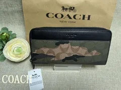 2024年最新】コーチ 長財布 COACH ラウンドファスナー 長財布 迷彩