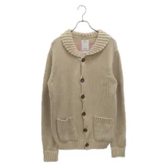 VISVIM (ヴィスヴィム) 12AW STURGIS SWEATER FLAG 星条旗 ショールカラー ウール カーディガン ベージュ 0112205012005のサムネイル