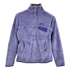 patagonia パタゴニア リツール スナップT フリースジャケット アウトドア パープル (レディース S) 中古 古着 S8817