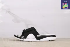 【今日特価】Air Jordan 4 エアジョーダン 4 代 705163-011 ブラックホワイト スリッパ-WTO輸入