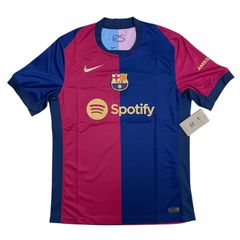 定価15620円 NIKE FCバルセロナ 24-25 ホーム 半袖レプリカユニフォーム ナイキ FN8797-456 ディープロイヤルブルー/ノーブルレッド/ミッドナイトネイビー/クラブゴールド Mサイズ ゲームシャツ MEDIUM エム