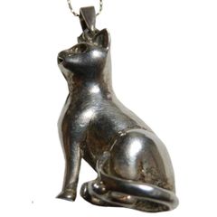 新品 ナバホ族 Navajo インディアンジュエリー ネックレス 猫 ネコ 