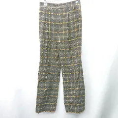 ◇ Θ LOWRYS FARM ローリーズファーム チェック柄 スラックス サイズM イエロー系 レディース E  【1409100046717】