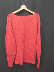 ◇ ⊇ SENSE OF PLACE by URBAN RESEARCH コクーンスリーブ Vネック 長袖 ニット セーター サイズONE レッド レディース E  【1506250013993】