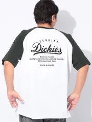 GENUINE Dickies (ジェニュインディッキーズ) ロゴ プリント×刺繍 クルーネック 半袖 Tシャツ