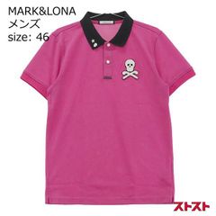 早い者勝ち⭐︎MARK&LONA 半袖二重襟ポロシャツ 48ピンク - メルカリ