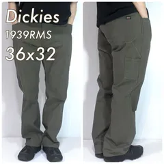 Dickies ディッキーズ W36 L32 ダックペインターパンツ MOS モスグリーン カーキ 1939 RMS RELAXED FIT 12オンス ヘビーダック地 ワークパンツ USA企画 アメリカ流通モデル 濃いめ グッドフェード p25053228
