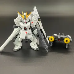 MOBILE SUIT ENSEMBLE 4.5 νガンダム（マーキングプラス）/ブースターベッド（マーキングプラス）/MS武器セット 【組立済】 モビルスーツアンサンブル バンダイ ガシャポン ガチャ ガンダム 338