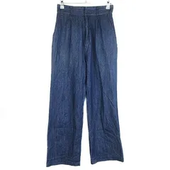 ジャーナルスタンダード レリューム JOURNAL STANDARD relume パンツ ワイド ストレート デニム調 薄手 コットン 無地 36 青 ブルー ボトムス /BT