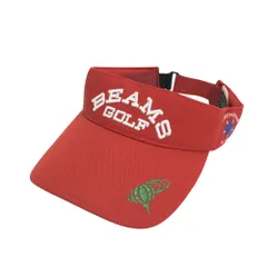 BEAMS GOLF ビームスゴルフ  サンバイザー  レッド系 57-59cm [240101334459] ゴルフウェア ストスト