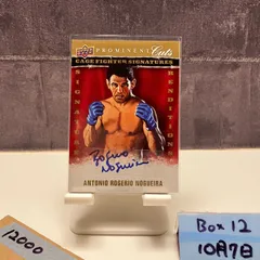 2009 Upper Deck Prominent Cuts Antonio Rogerio Nogueira 直筆サインカード Cage Fighter Signatures カード