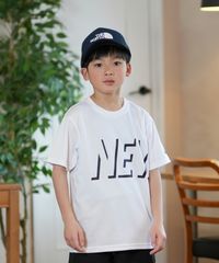 【ムラスポ公式】新品 NEW ERA ニューエラ 半袖 Tシャツ キッズ ジュニア 子供 Youth テック Shadow Wordmark ホワイト 14414379